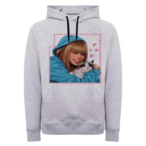 هودی زنانه کد  a08 رنگ طوسی