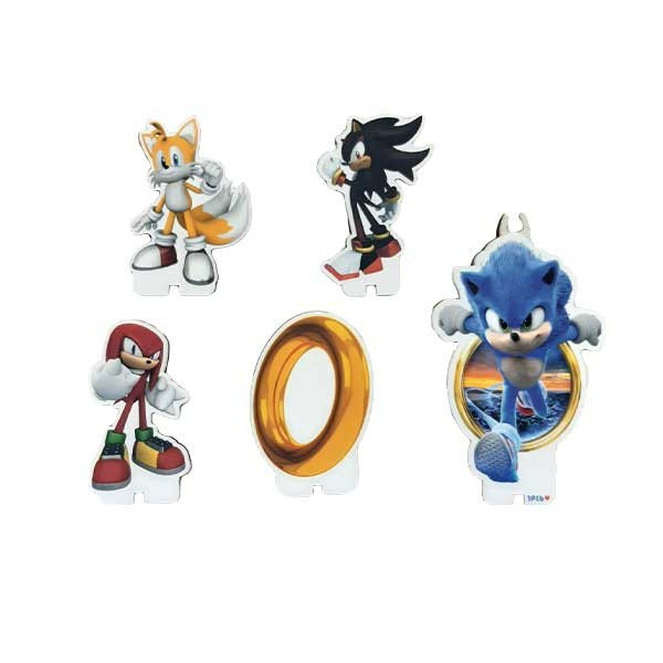 تاپر مدل سونیک کد SonicCandleTopper1 مجموعه 5 عددی
