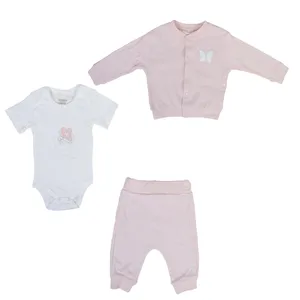ست 3 تکه لباس نوزادی سیسیم بیبی مدل cag399