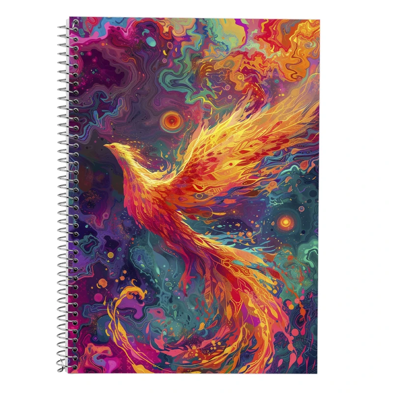 دفتر زبان 50 برگ مدوپد مدل سه خط طرح فانتزی کد DF14484