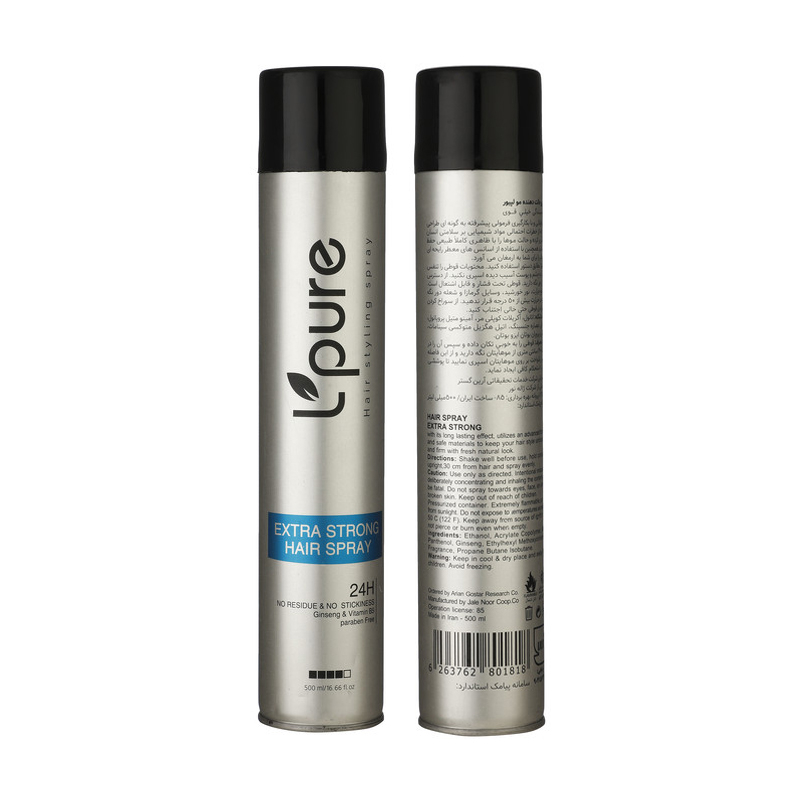 اسپری حالت دهنده مو لپیور مدل EXTRA-STRONG حجم 500 میلی لیتر مجموعه 2 عددی