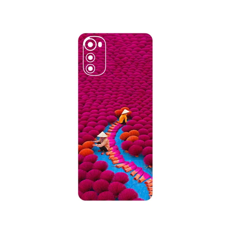 برچسب پوششی ماهوت مدل Vietnam Incense Wood Farms مناسب برای گوشی موبایل موتورولا Moto E32s