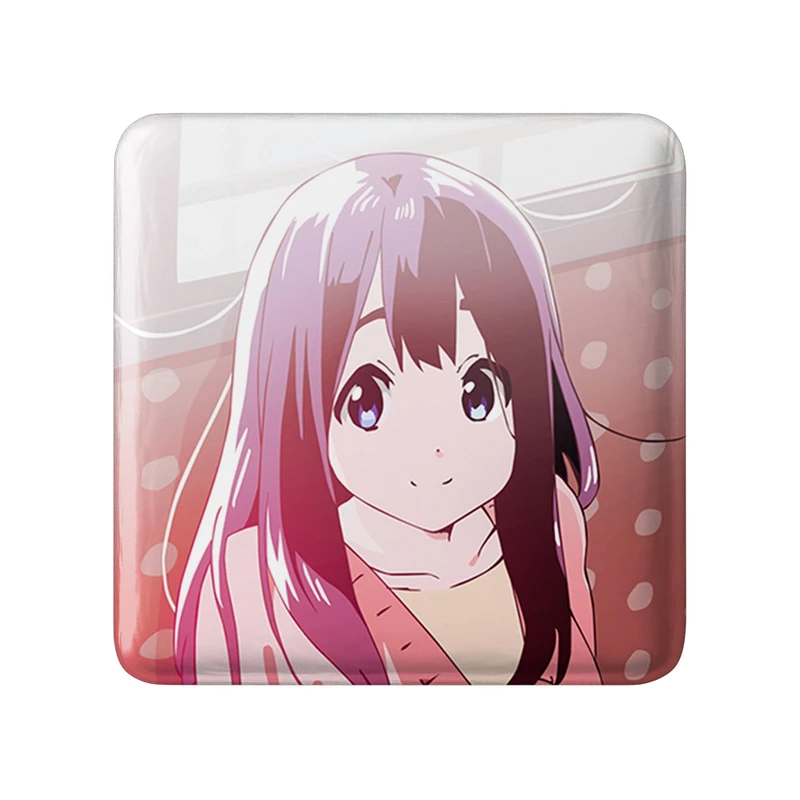 مگنت خندالو طرح تاماکو انیمه فروشگاه تاماکو Tamako Market  مدل مربعی کد 22495