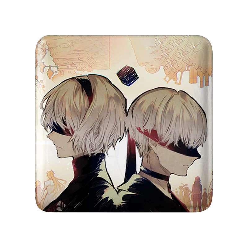 مگنت خندالو طرح بازی نیر اتوماتا (Nier Automata)  مدل مربعی کد 31594