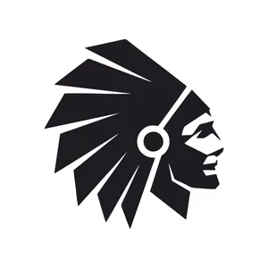 برچسب بدنه خودرو آداک  طرح سرخ پوست1 کد Redskinb01