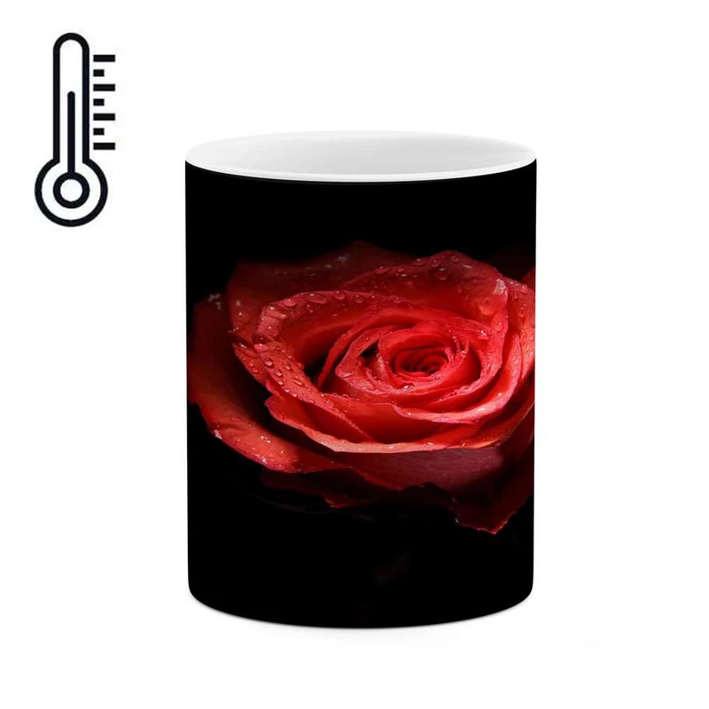 ماگ حرارتی کاکتی مدل گل رز کد mgh18056