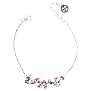 دستبند نقره زنانه طرح حسن تو همیشه در فزون باد