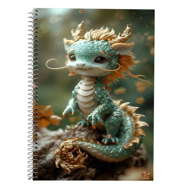 دفتر لغت 50 برگ مدوپد طرح اژدها کد DF16793