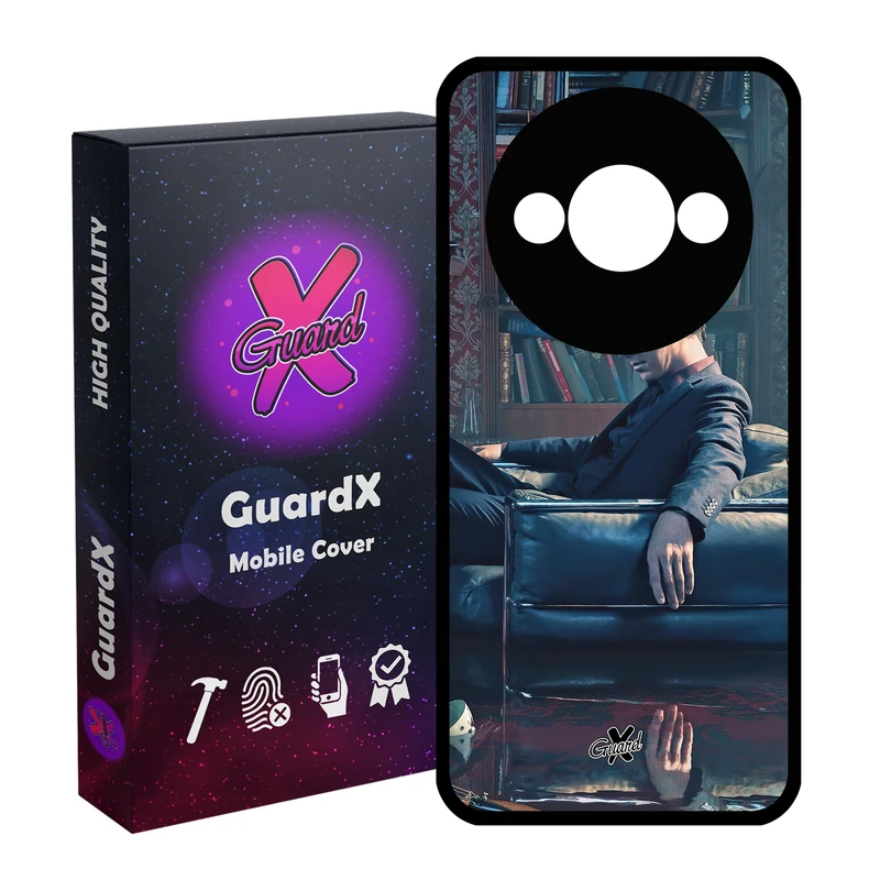 کاور گارد ایکس طرح شرلوک مدل Glass10519 مناسب برای گوشی موبایل شیائومی Redmi A3 4G/ A3X 4G/ Poco C61