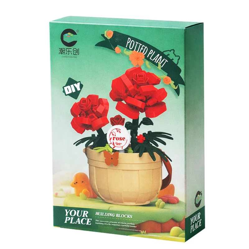 ساختنی 220 تکه مدل گل رز کد 7475