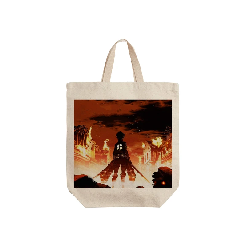 ساک خرید ترمه طراحان ایده مدل Attack on Titan کد strm0359 - S