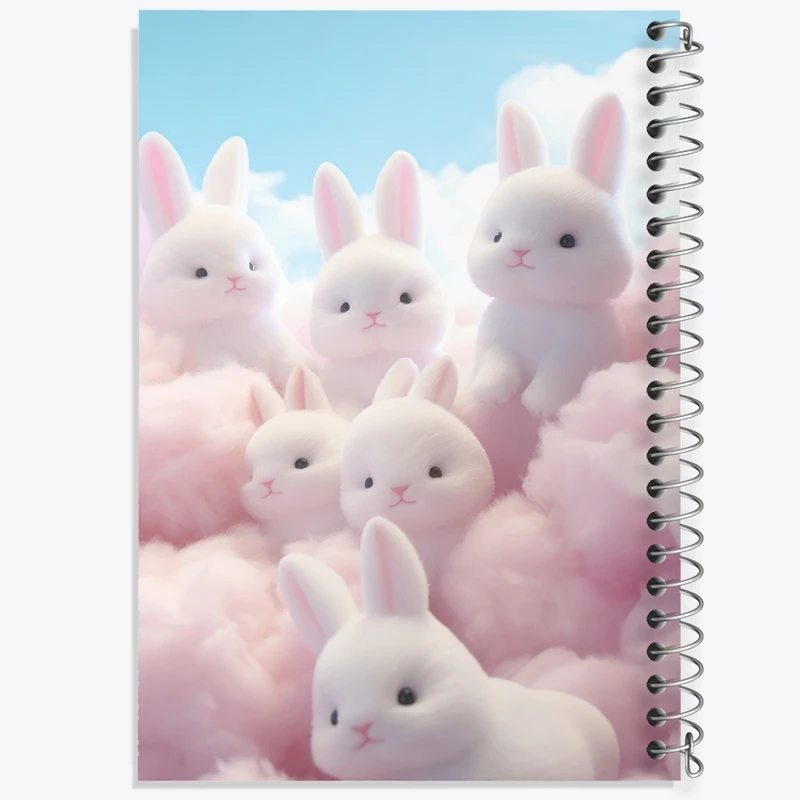 دفتر شطرنجی 50 برگ خندالو مدل خرگوش های کیوت کد F2614