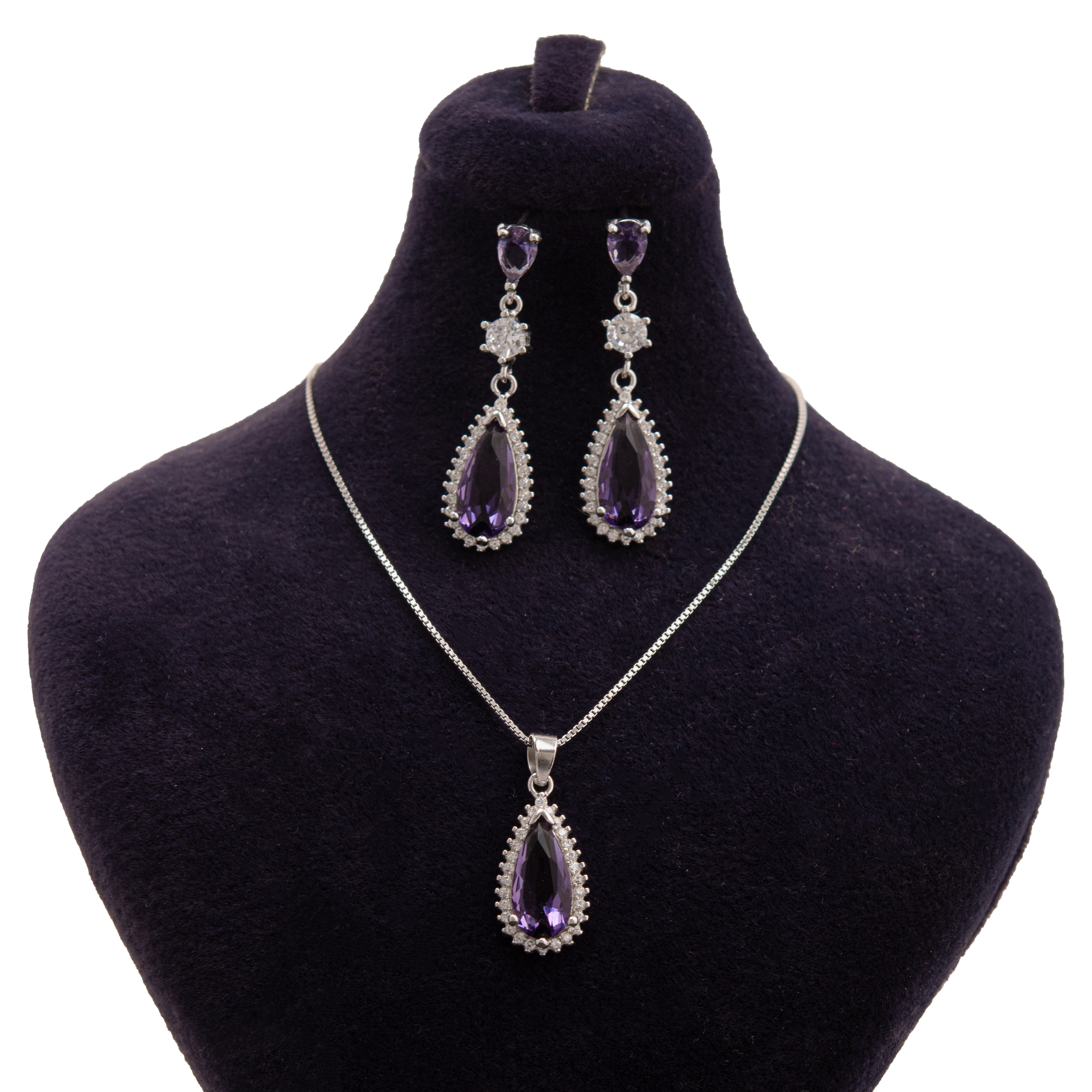 نیم ست نقره زنانه کد 2428