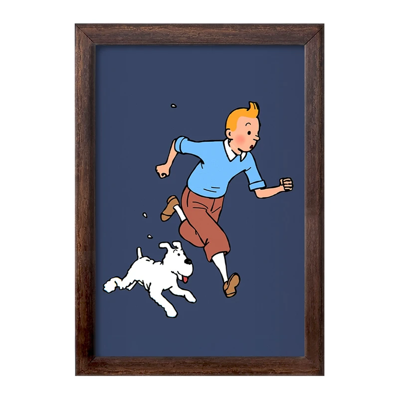 تابلو خندالو طرح تن تن (Tintin) کد F964