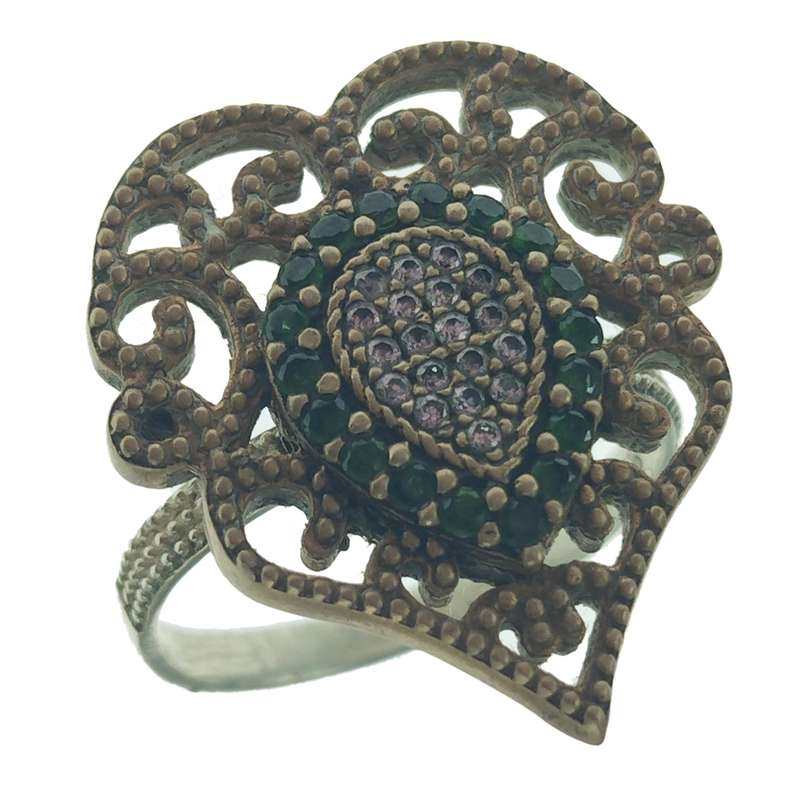 انگشتر نقره زنانه سلین کالا مدل زمرد کد 62 انگشتر نقره زنانه سلین کالا مدل زمرد کد 62