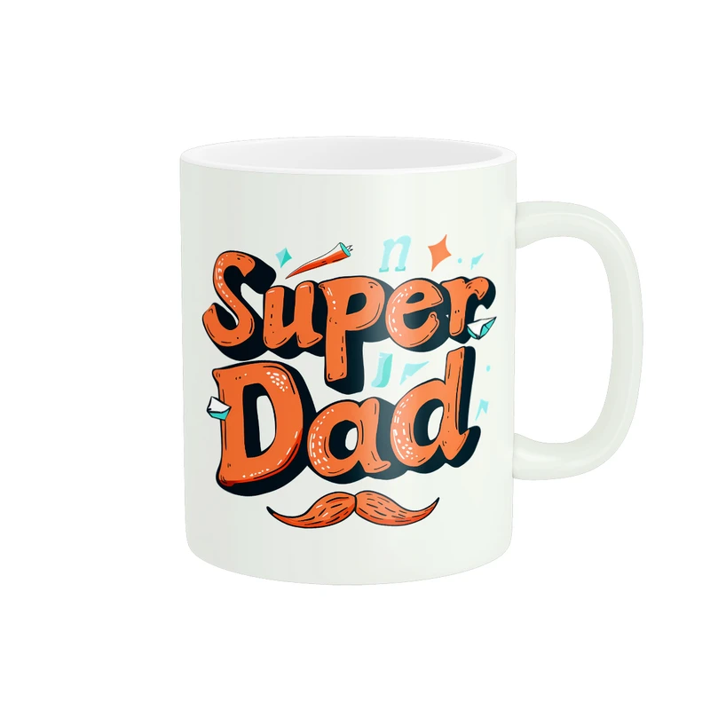 ماگ پادآفرین مدل روز پدر روز مرد طرح Super Dad کد PM1079