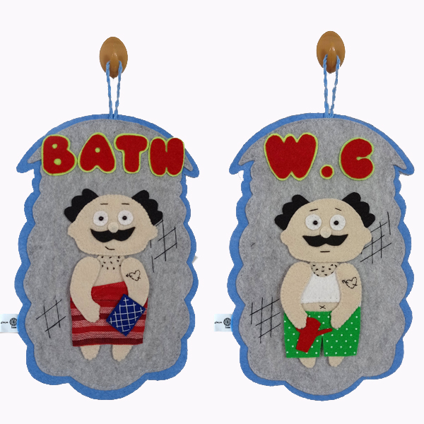  آویز سرویس بهداشتی هدا مدل زبل خان مجموعه 2 عددی