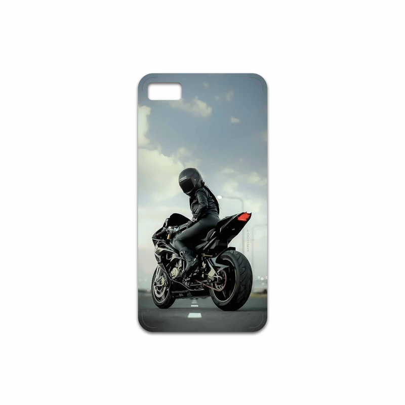 برچسب پوششی ماهوت مدل Motorcycling مناسب برای گوشی موبایل بلک بری Z10