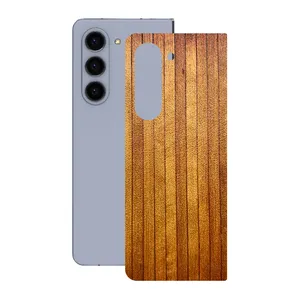 Remax cover sticker Leth model wood design suitable for Samsung Galaxy Z Fold5 mobile phone