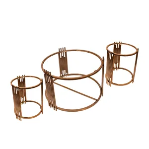 میز پذیرایی مدل استیل مجموعه 3 عددی