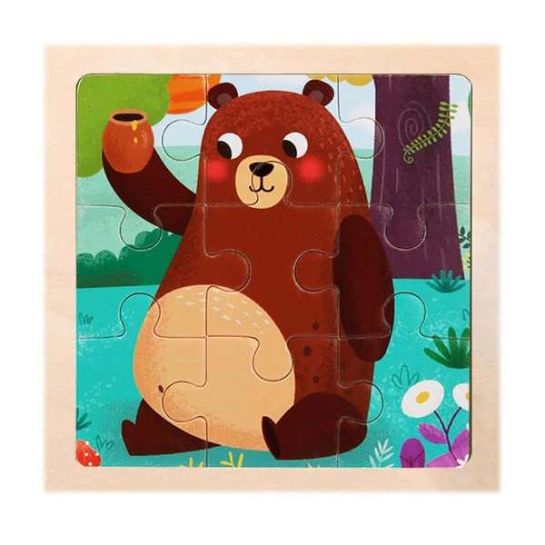 پازل 9 تکه مدل خرس