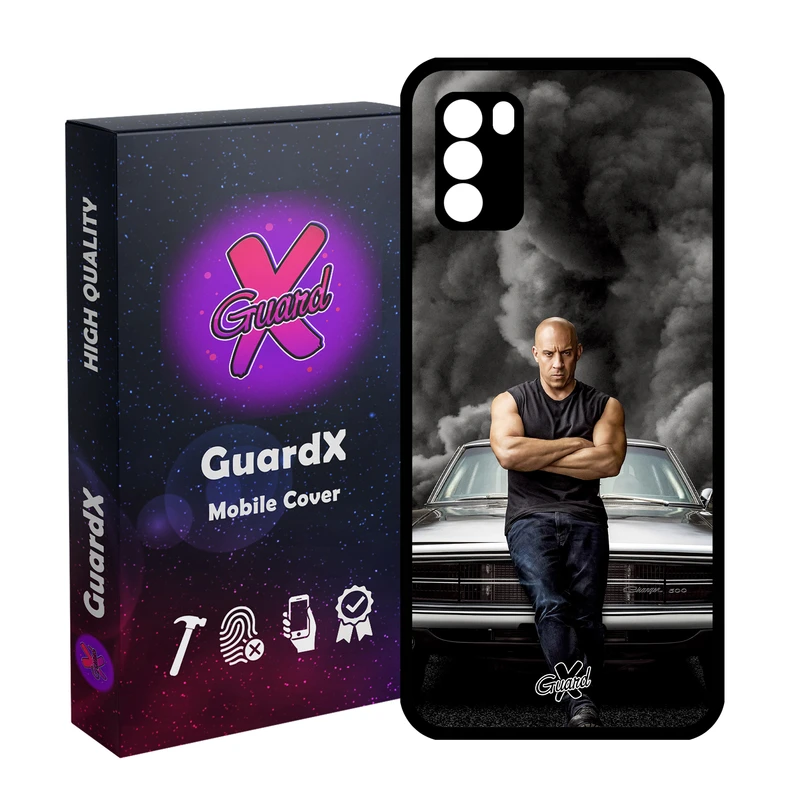کاور گارد ایکس طرح Vin Diesel مدل Glass10183 مناسب برای گوشی موبایل شیائومی Poco M3