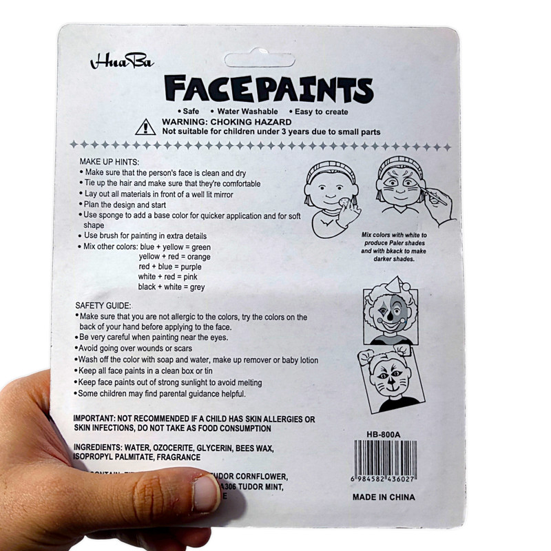 رنگ گریم صورت کد S-5606 مجموعه 8 عددی