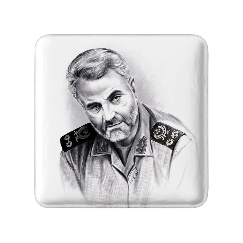 مگنت خندالو طرح سردار قاسم سلیمانی کد 2618