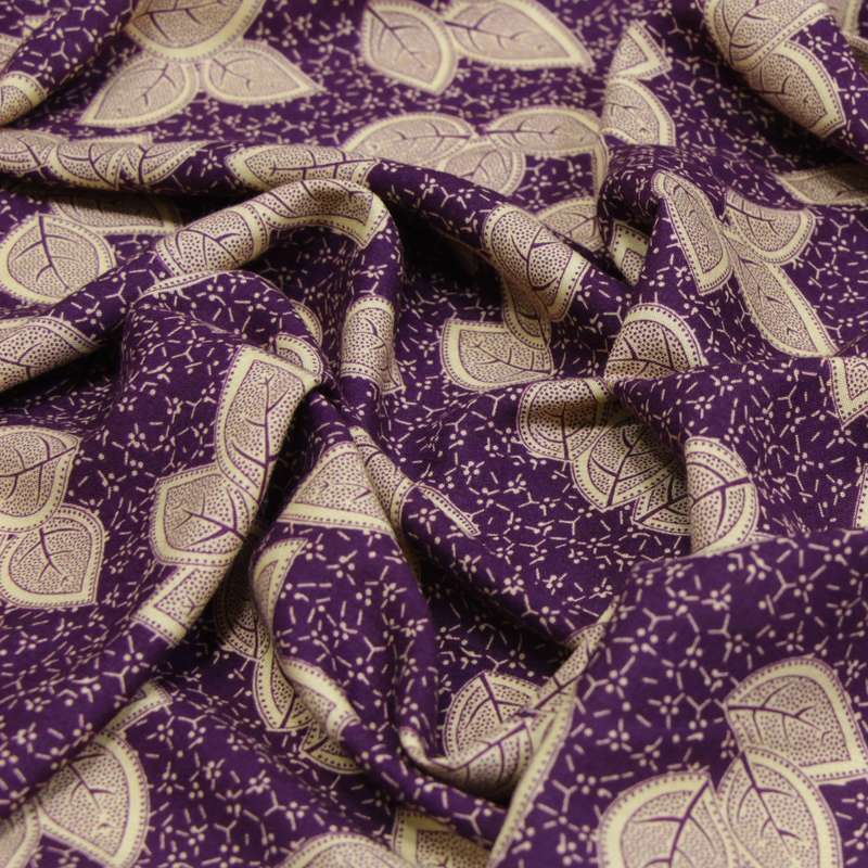 پارچه لباس مدل نخی طرح برگ 