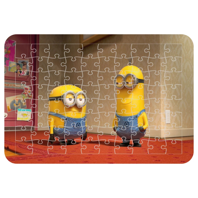 پازل 54 تکه اطلس آبی  طرح کارتون مینیون ها مدل P1679