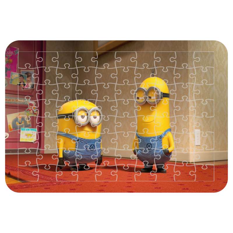 پازل 54 تکه اطلس آبی  طرح کارتون مینیون ها مدل P1679