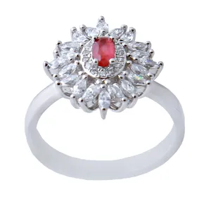   انگشتر نقره زنانه بازرگانی میلادی کد AWR_675