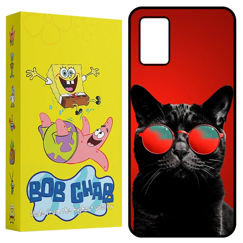 کاور باب قاب طرح گربه مدل BCPA03S مناسب برای گوشی موبایل سامسونگ Galaxy A02s / M02s / A03s / F02s 