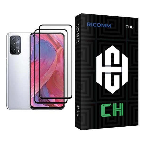 محافظ صفحه نمایش ریکام مدل CH Glass MIX002 مناسب برای گوشی موبایل اوپو A74 5G بسته دو عددی