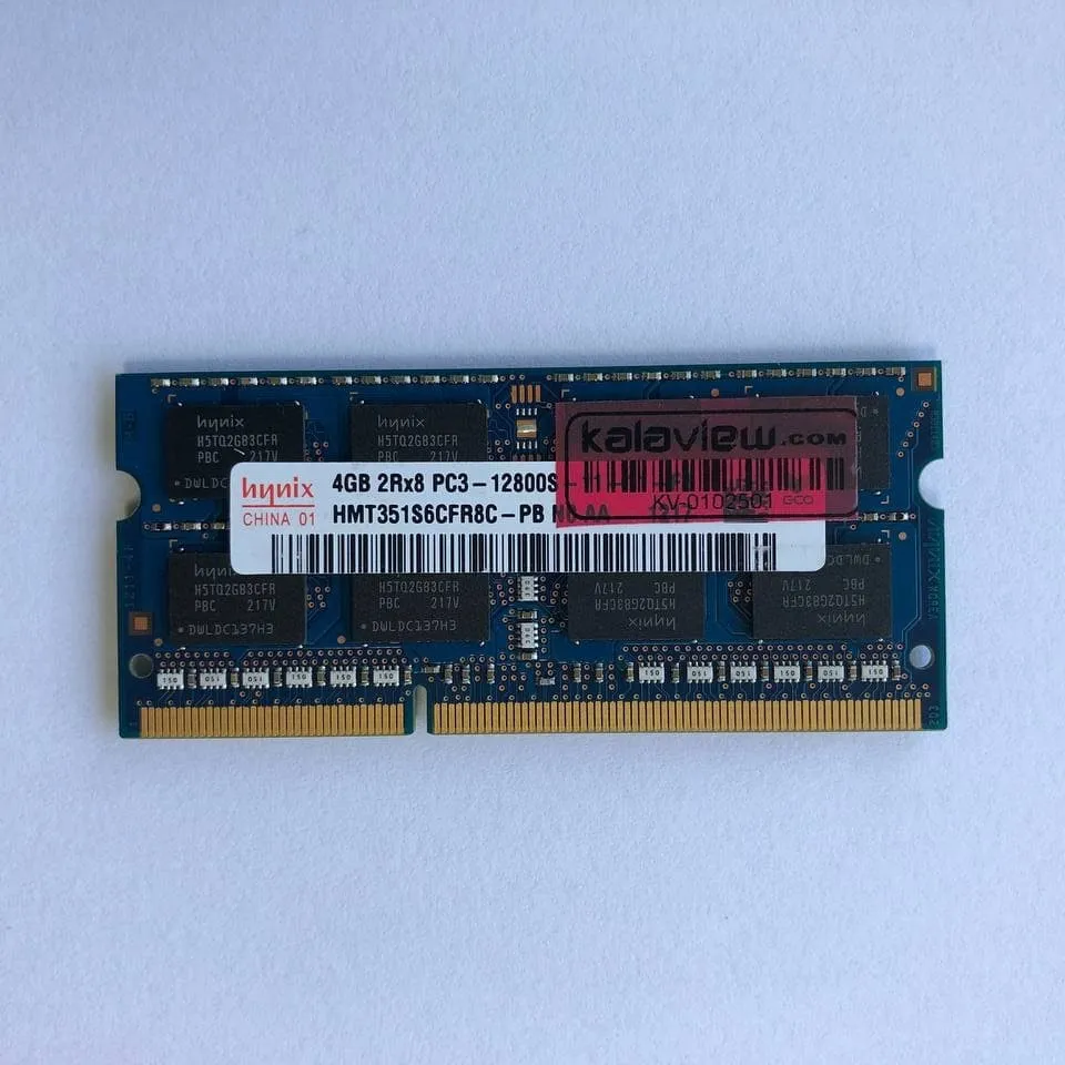 رم لپ‌تاپ DDR3 تک کاناله 4 گیگابایت 1600 مگاهرتز هاینیکس مدل PC3-12800 با ولتاژ 1.5 ولت و تایمینگ 11