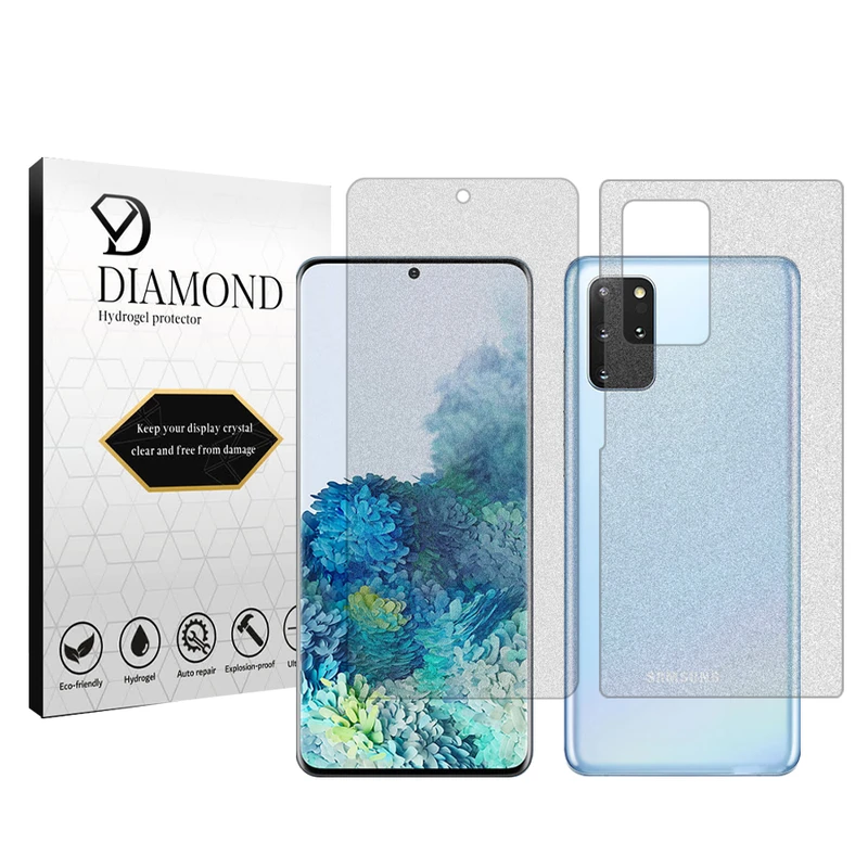 محافظ صفحه نمایش مات دیاموند مدل Tough مناسب برای گوشی موبایل سامسونگ Galaxy S20 Plus به همراه محافظ پشت گوشی