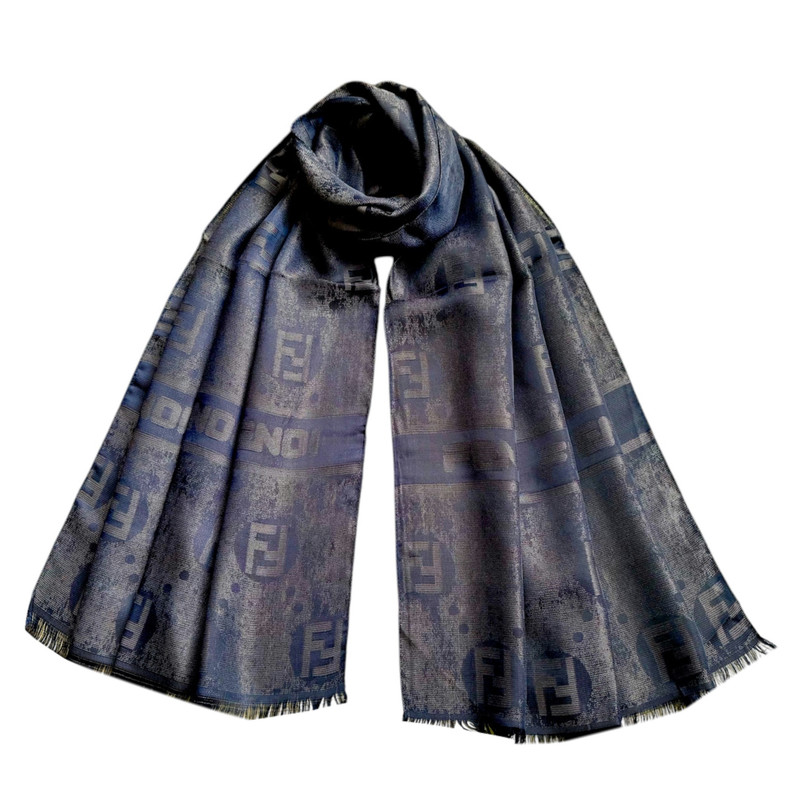 شال زنانه مدل نخ ژاکارد دورو شاین دار کد 4