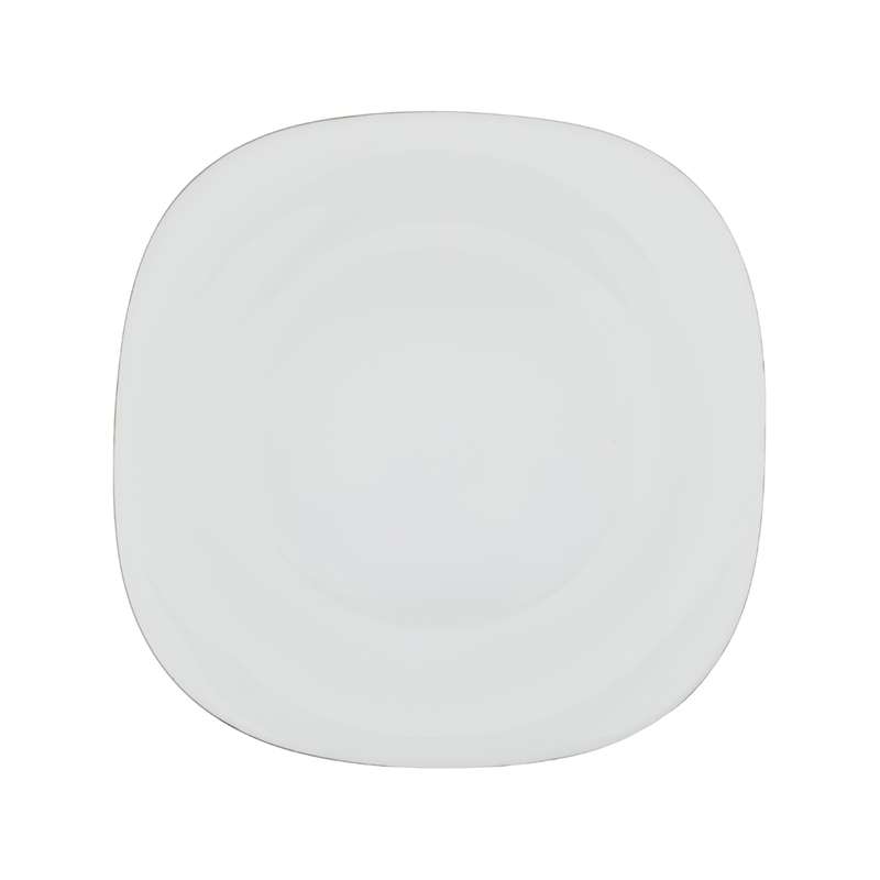 بشقاب غذاخوری َآرادل مدل مربع لب طلا