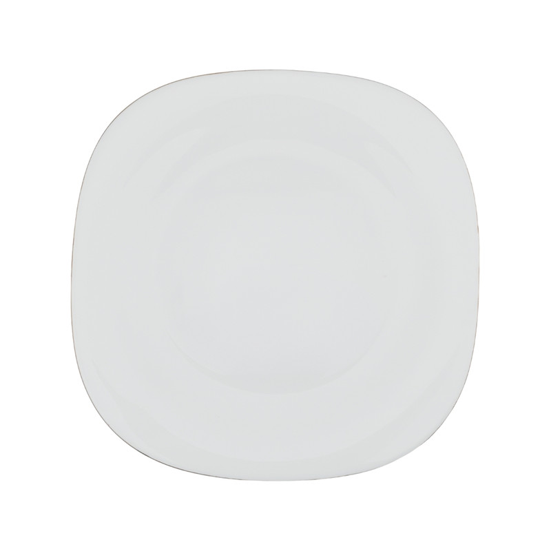 بشقاب غذاخوری َآرادل مدل مربع لب طلا