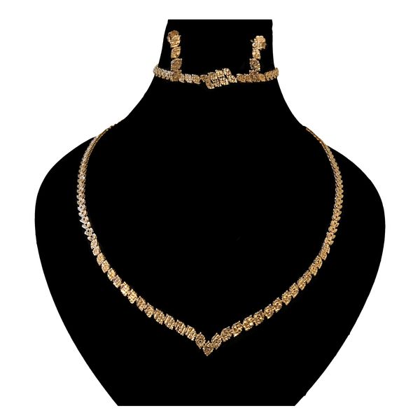 نیم ست طلا 18 عیار زنانه دوست خوب مدل Dk1063