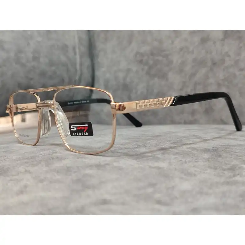 فریم عینک طبی مدل خلبانی بدنه فلزی تیار کد 0379