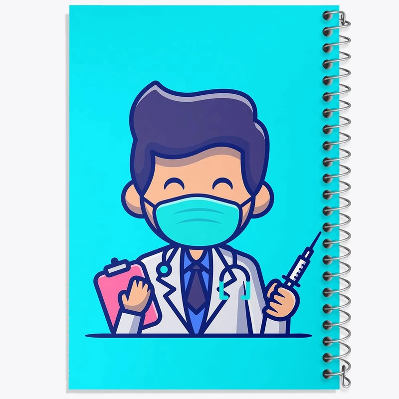 دفتر شطرنجی 50 برگ خندالو طرح دکتر کد 29377