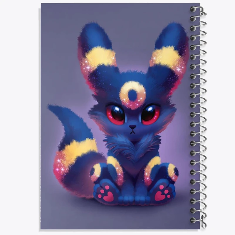 دفتر ژورنال نویسی 50 برگ خندالو مدل نقطه ای طرح امبرون انیمه پوکمون کد 17302