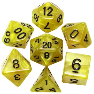 تاس بازی مدل Dungeons and Dragons بسته 7 عددی