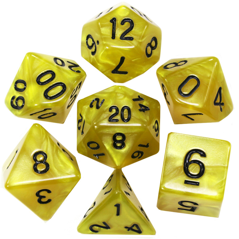 تاس بازی مدل Dungeons and Dragons بسته 7 عددی
