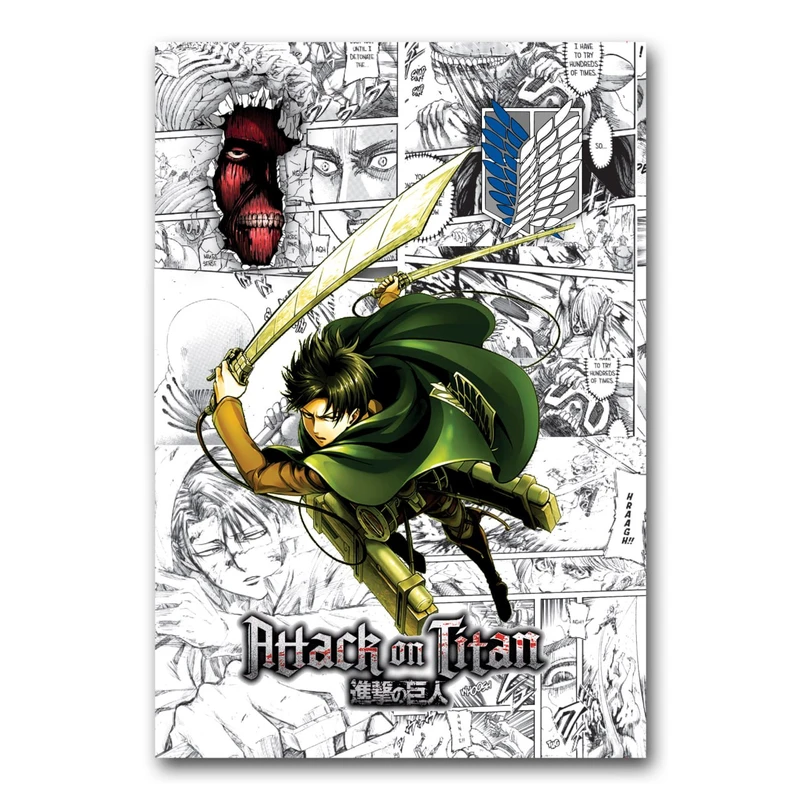 دفتر یادداشت 100 برگ الین مدل انیمه طرح Attack On Titan
