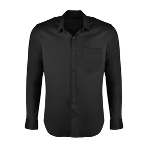 پیراهن آستین بلند یقه برگردان مردانه مدل MDSS-CH2993