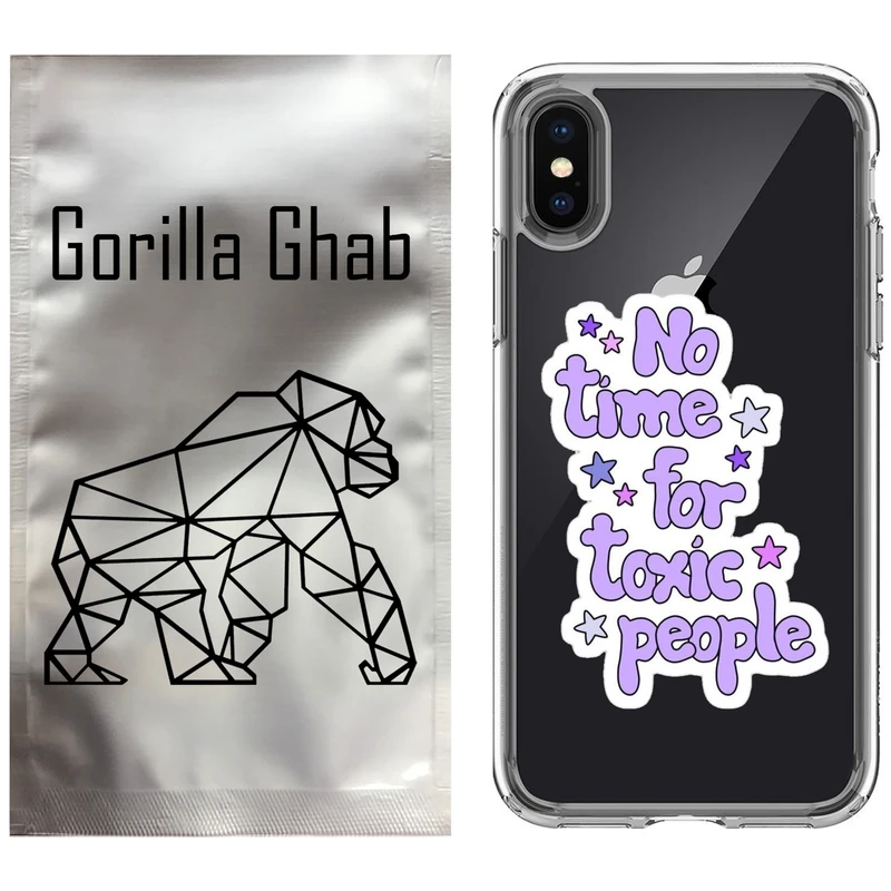 کاور گوریلا قاب مدل CLG کد 97 طرح Toxic مناسب برای گوشی موبایل اپل iPhone X / XS
