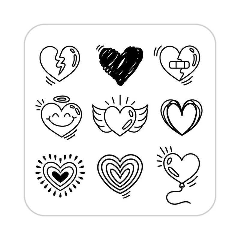 زیر لیوانی کاکتی طرح عاشقانه مدل mp37194