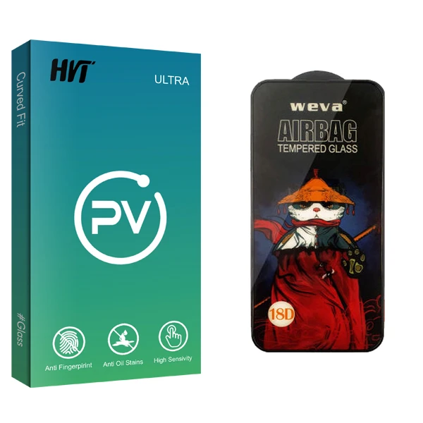 محافظ صفحه نمایش شیشه ای اچ وی تی مدل PV Glass_Airbag مناسب برای گوشی موبایل شیائومی Redmi note9 Pro